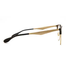 GAFAS OFTALMICAS RAY-BAN - Modelo RX6396 5784 51 - Color negro y dorada forma ojo de gato